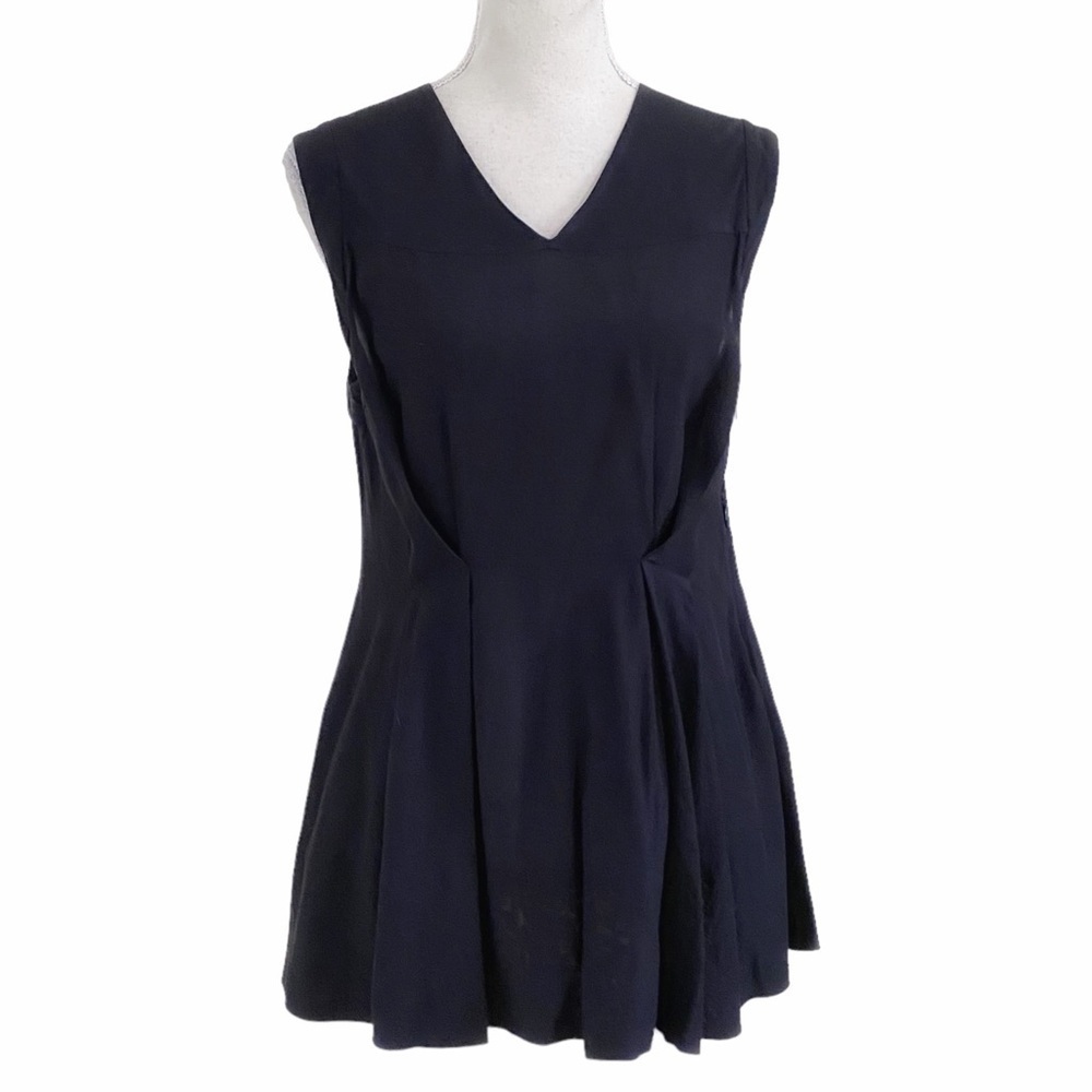 MARNI BLACK TUNIC SLEEVELESS FLOWY TANK TOP - S (IT40)